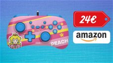 Copertina di SIMPATICO Controller di Peach per Nintendo Switch: SOLO 24€! -17%!