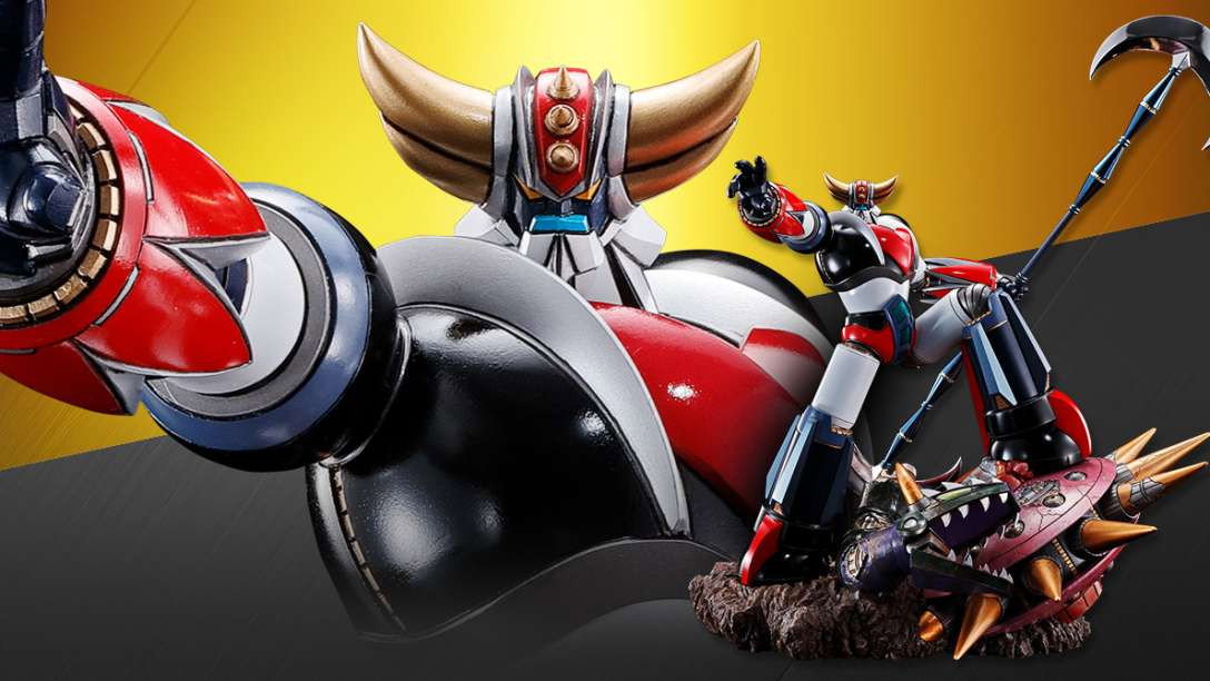 Immagine di Goldrake si alza trionfante nella nuova Figuarts Zero di Bandai
