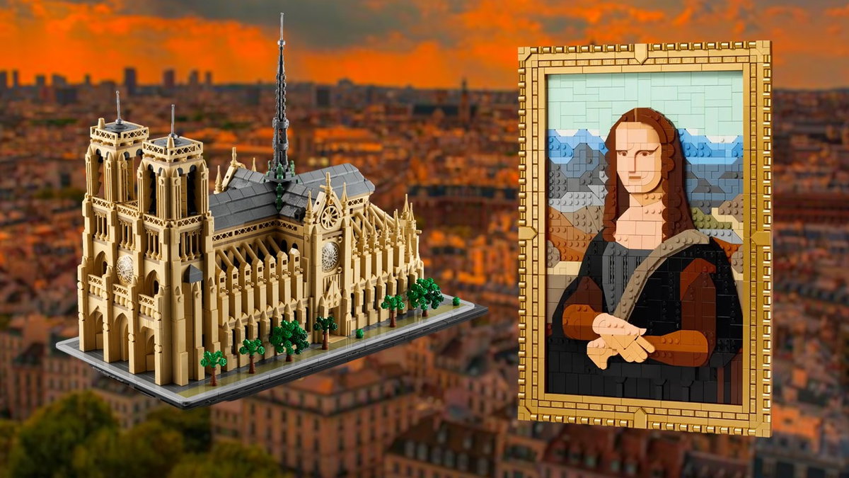 Immagine di LEGO celebra Parigi con i set della Mona Lisa e di Notre-Dame