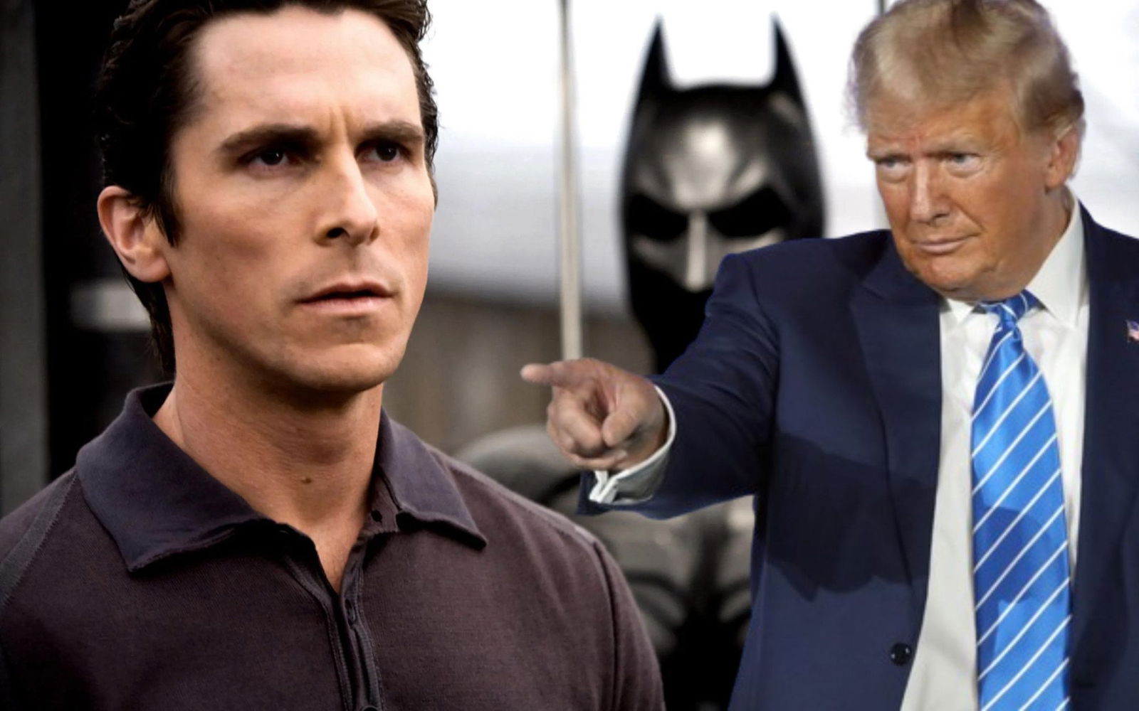 Immagine di Il cavaliere oscuro - Il ritorno: il surreale incontro tra Christian Bale e Donald Trump