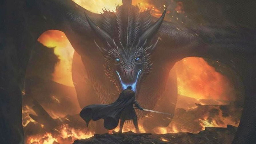 Il Trono di Spade - Poster con Drogon e Jon Snow