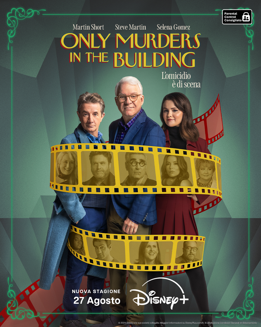 Only Murders in the Building 4 - Poster con i tre protagonisti