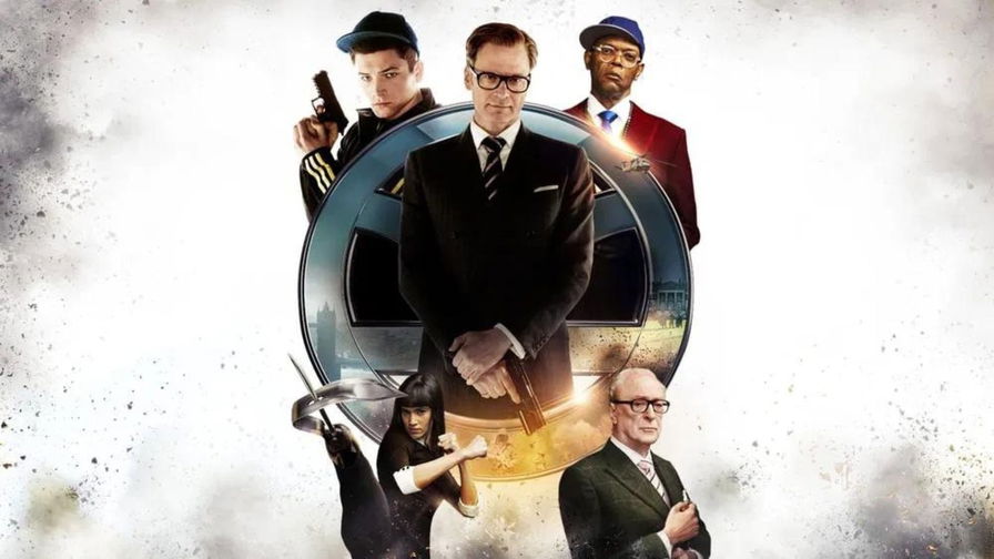 Kingsman: Secret Service - Poster del film con i protagonisti