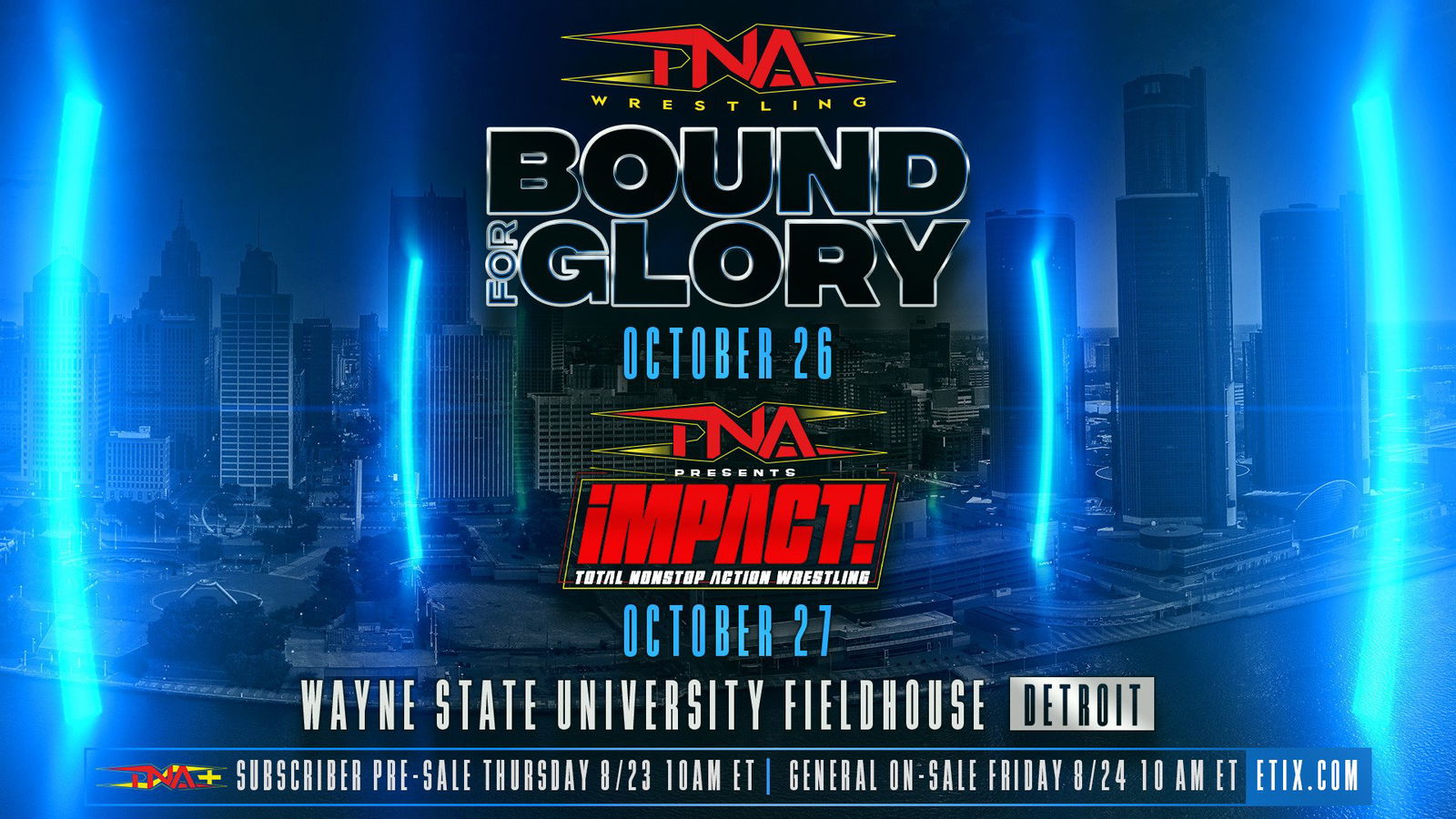 Immagine di TNA Bound for Glory: data e location dell'edizione 2024