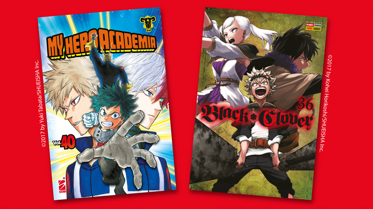 Immagine di Planet Manga e Star Comics annunciano la Collabovariant tra My Hero Academia e Black Clover!