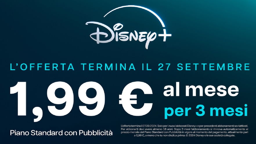 Torna la migliore offerta di Disney Plus: scopri come abbonarti a 1,99€ per 3 mesi