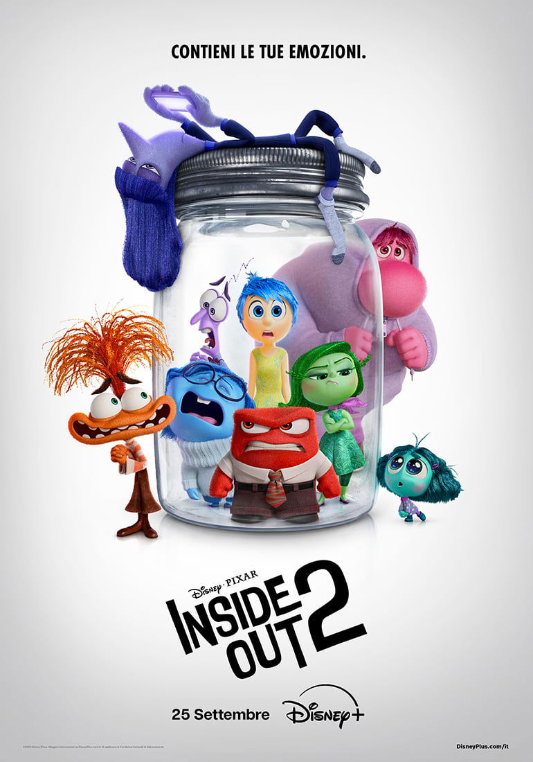 Inside Out 2 - Poster del film con i protagonisti