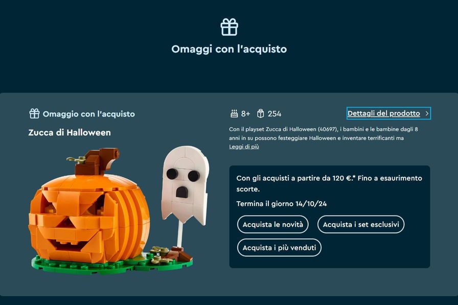 Omaggio con l'acquisto Zucca di Halloween