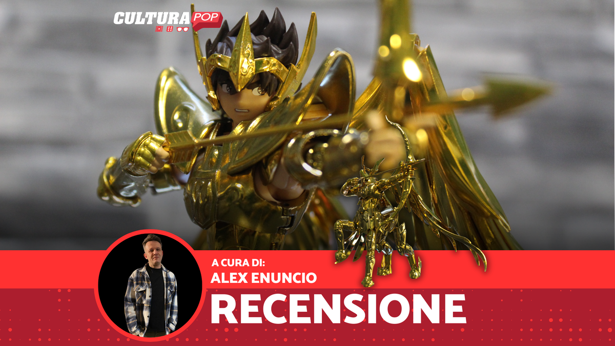 Immagine di Seiya Sagittarius recensione: l’epica armatura d’oro rivive nella linea EX Metal di Bandai