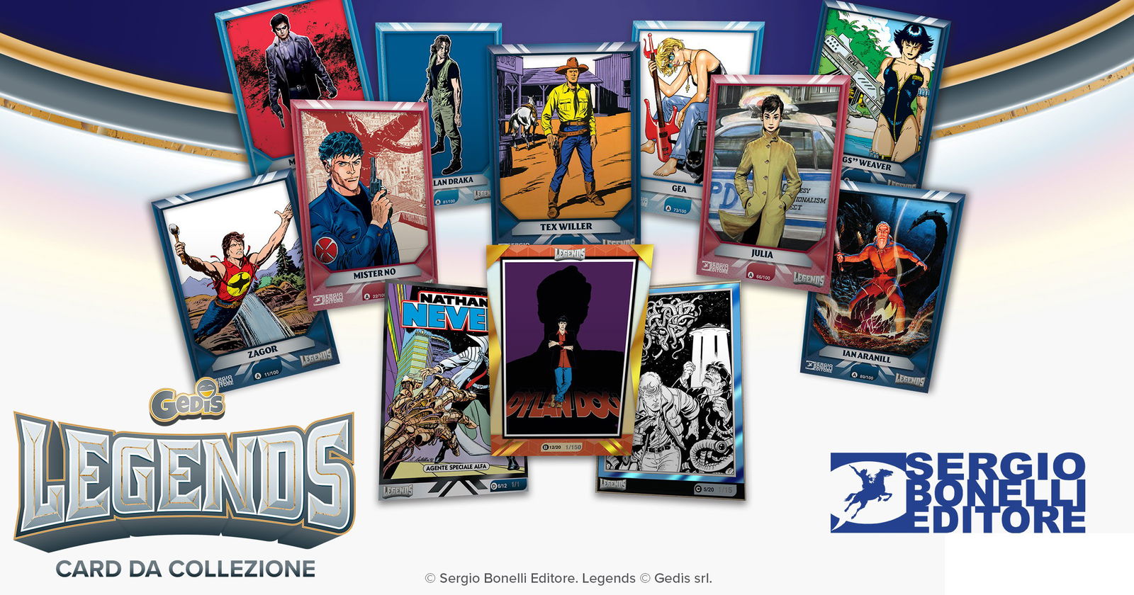 Immagine di Sergio Bonelli Editore presenta Legends - le card da collezione