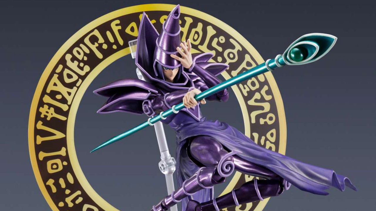 Immagine di Dark Magician pronto a conquistare con la magia la linea SH MonsterArts di Bandai