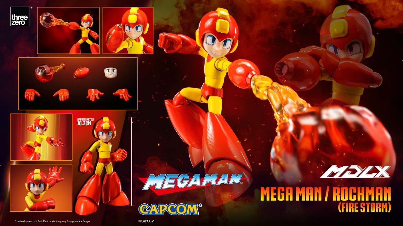 Immagine di Mega Man Fire Storm: l'action figure di Threezero che infiamma le collezioni