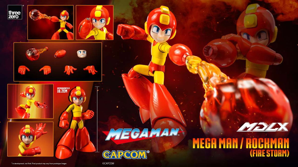 Immagine di Mega Man Fire Storm: l'action figure di Threezero che infiamma le collezioni