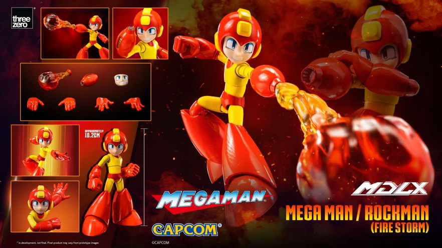 Mega Man Fire Storm: l'action figure di Threezero che infiamma le collezioni