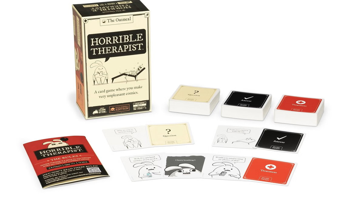 Immagine di Horrible Therapist: annunciato il nuovo gioco degli autori di Exploding Kittens