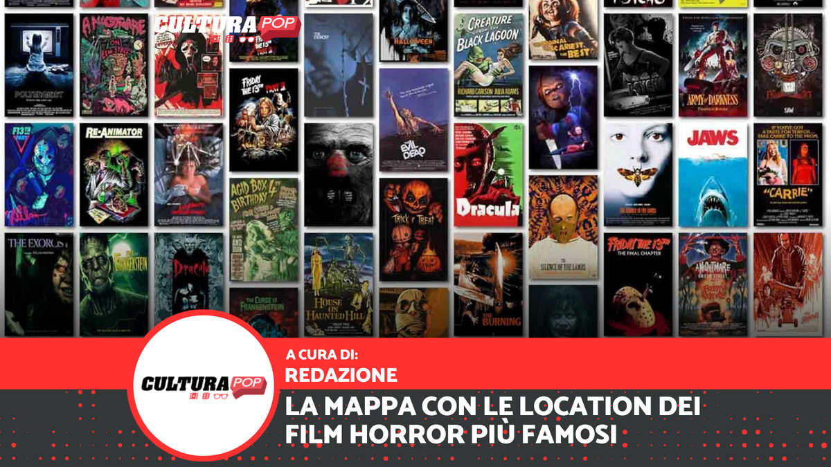 Immagine di La mappa con le location dei film horror più famosi