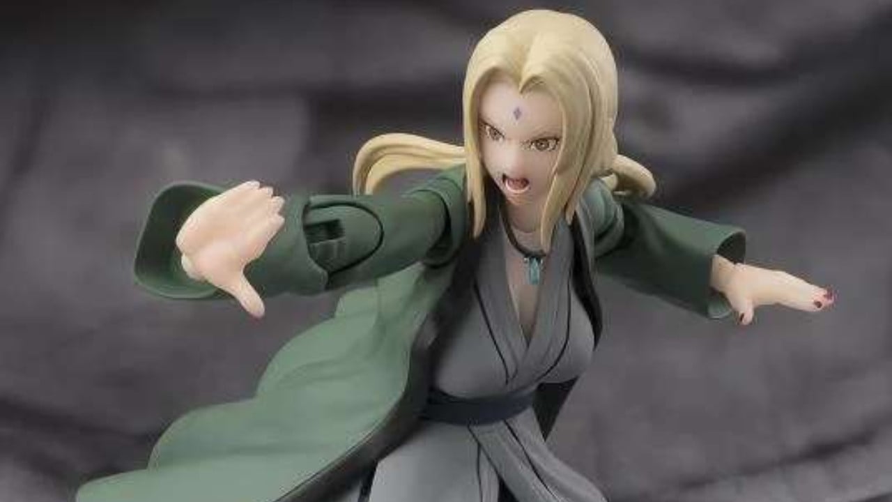 Immagine di Tsunade, la leggendaria Quinta Hokage, debutta nella linea SH Figuarts di Bandai