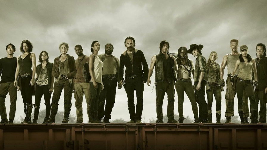 The Walking Dead poster con i personaggi principali