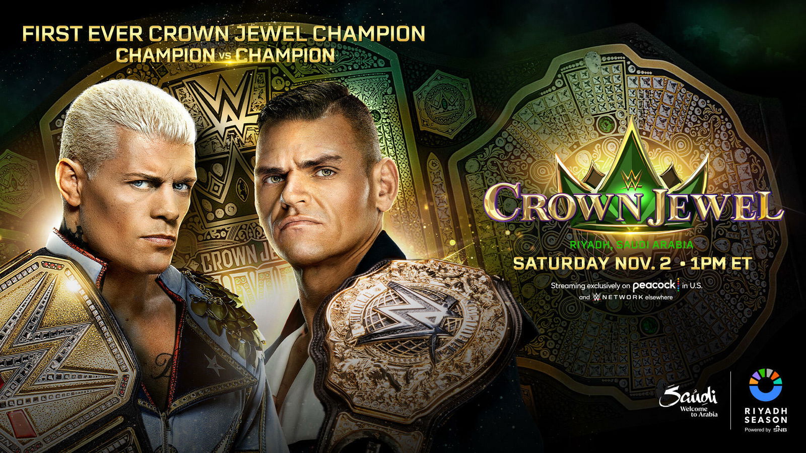 Immagine di WWE Crown Jewel 2024: card e come vederlo in streaming