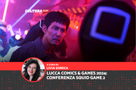 Copertina di Squid Game 2: la conferenza stampa a Lucca Comics and Games 2024