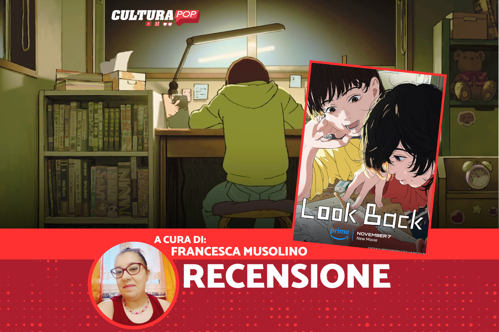 Immagine di Look Back, recensione film: il senso della vita racchiuso tra le pagine animate di un emozionante fumetto