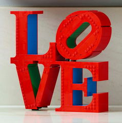 Copertina di Mattoncini d'amore: la scultura LEGO Art LOVE