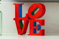 Copertina di Mattoncini d'amore: la scultura LEGO Art LOVE