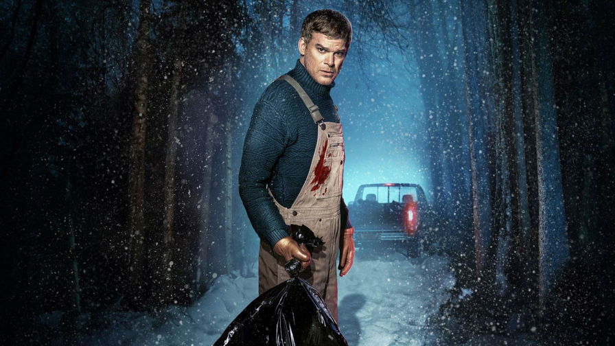 Dexter: New Blood - Poster della serie con Dexter che tiene un sacco in mano