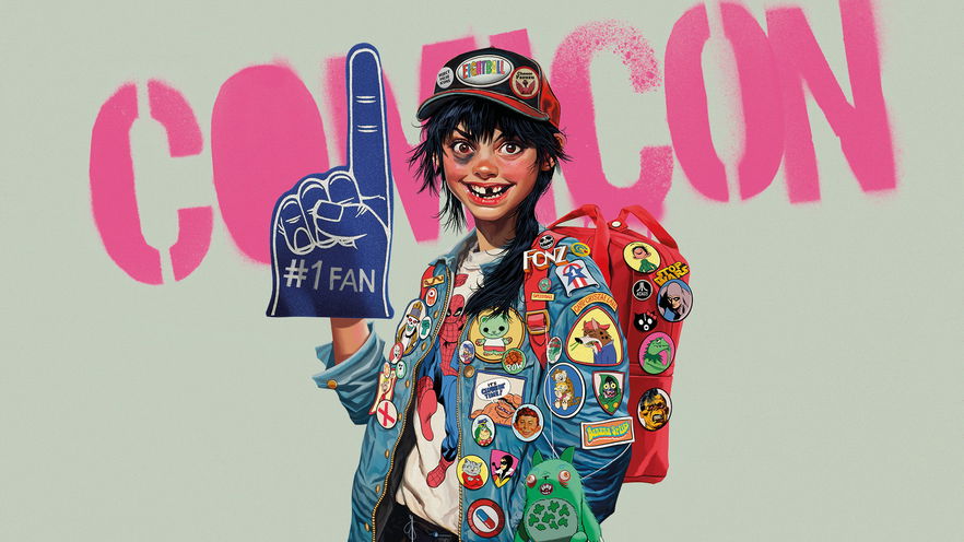 COMICON Napoli 2025: il poster ufficiale della XXV edizione firmato da Jamie Hewlett