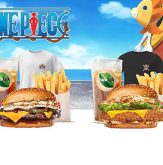 Copertina di Da oggi One Piece e Burger King ti regalano gadget, t-shirt e molto altro