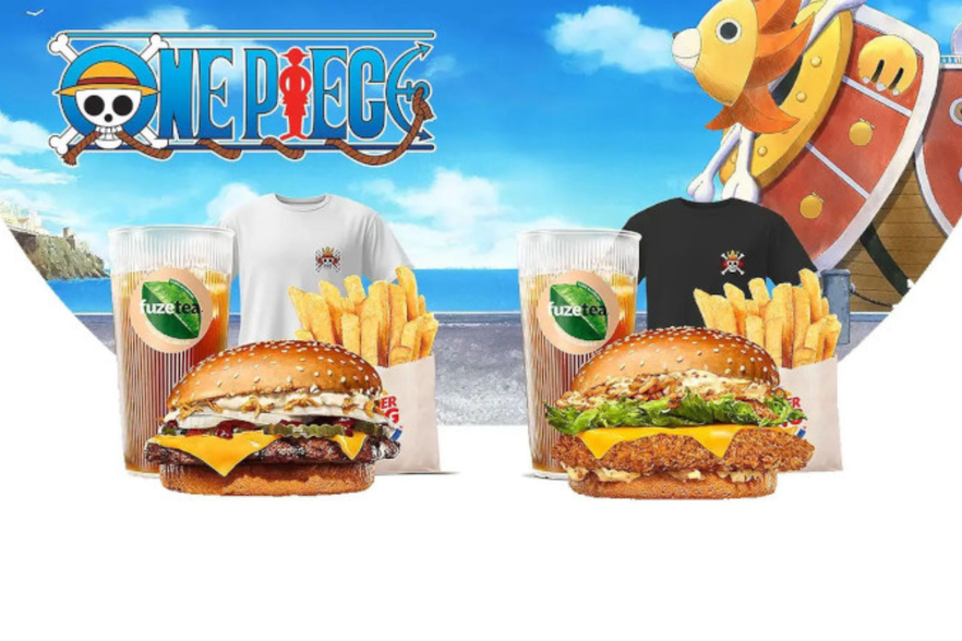 Da oggi One Piece e Burger King ti regalano gadget, t-shirt e molto altro