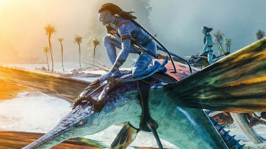 Avatar: La Via dell’Acqua, Jack e Neytiri cavalcano due Ikran