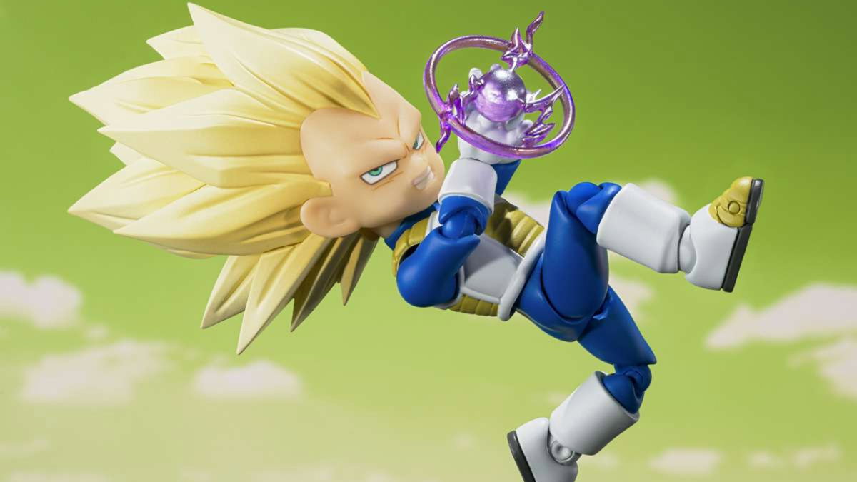 Immagine di Mini Vegeta Super Saiyan 3: l'inedita trasformazione nella nuova SH Figuarts di Dragon Ball Daima