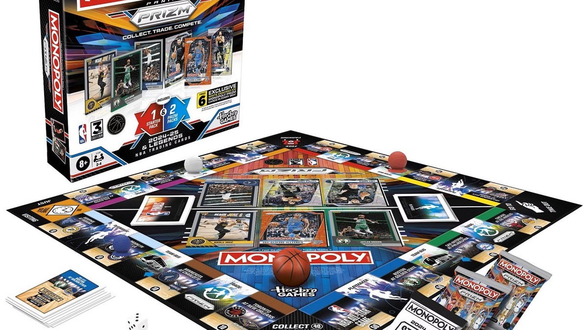 Immagine di Monopoly, annunciata l'edizione Panini Prizm: NBA