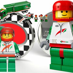 Copertina di Maxi minifigure LEGO: pilota Octan Racing in arrivo