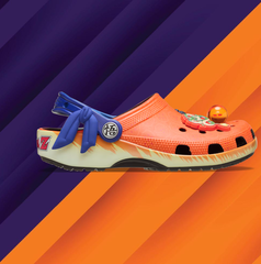 Copertina di Goku e Vegeta protagonisti nella collezione Dragon Ball x Crocs