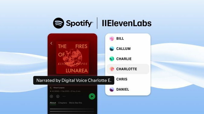 Immagine di Narratori artificiali su Spotify: l’IA rivoluziona gli audiolibri