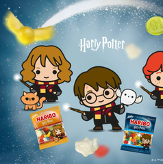 Copertina di Haribo e Harry Potter per una linea di caramelle dolcissime