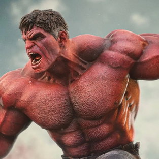 Red Hulk arriva con tutta la sua furia nella nuova statua di Iron Studios