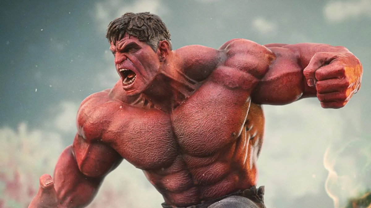 Immagine di Red Hulk arriva con tutta la sua furia nella nuova statua di Iron Studios