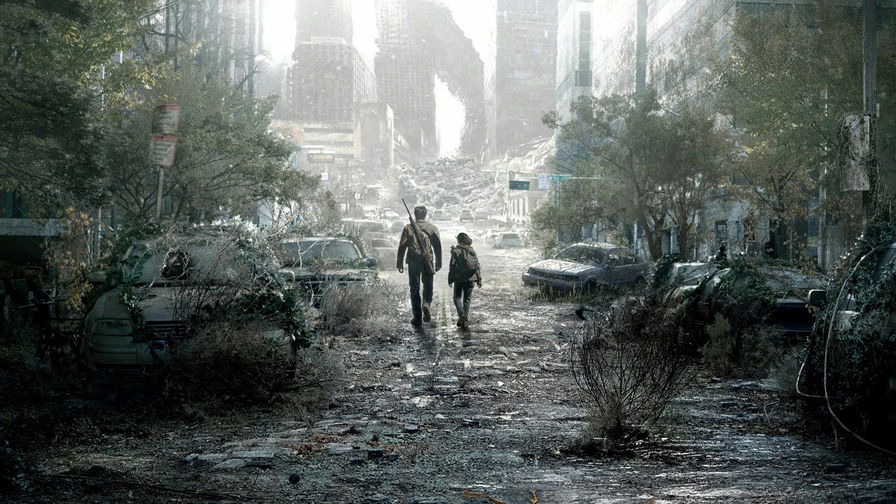 The Last of Us - Poster serie con i due protagonisti di spalle