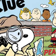 Copertina di Hasbro festeggia i 75 anni dei Peanuts con una nuova versione di Cluedo