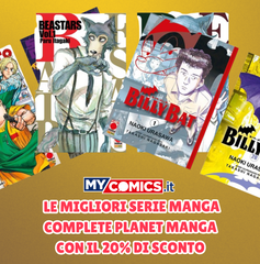 Copertina di Le migliori serie manga complete Planet Manga al -20% di sconto su MyComics