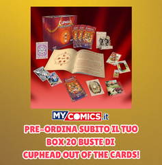 Copertina di Pre-ordina subito il tuo Box 20 buste di Cuphead Out Of The Cards!