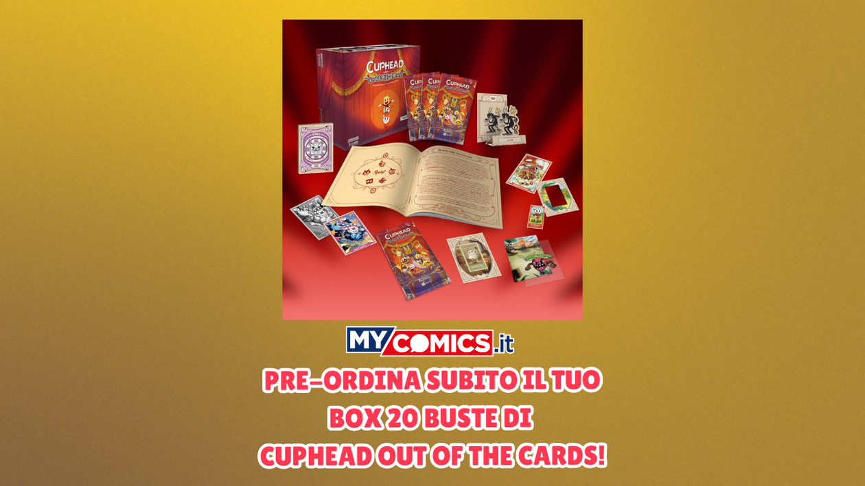 Immagine di Pre-ordina subito il tuo Box 20 buste di Cuphead Out Of The Cards!