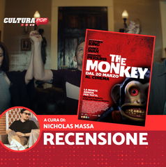 Copertina di The Monkey, recensione: un horror grottesco e feroce