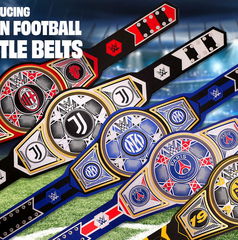 Copertina di La WWE svela nuovi Legacy Title Belts per 13 grandi club di calcio europei