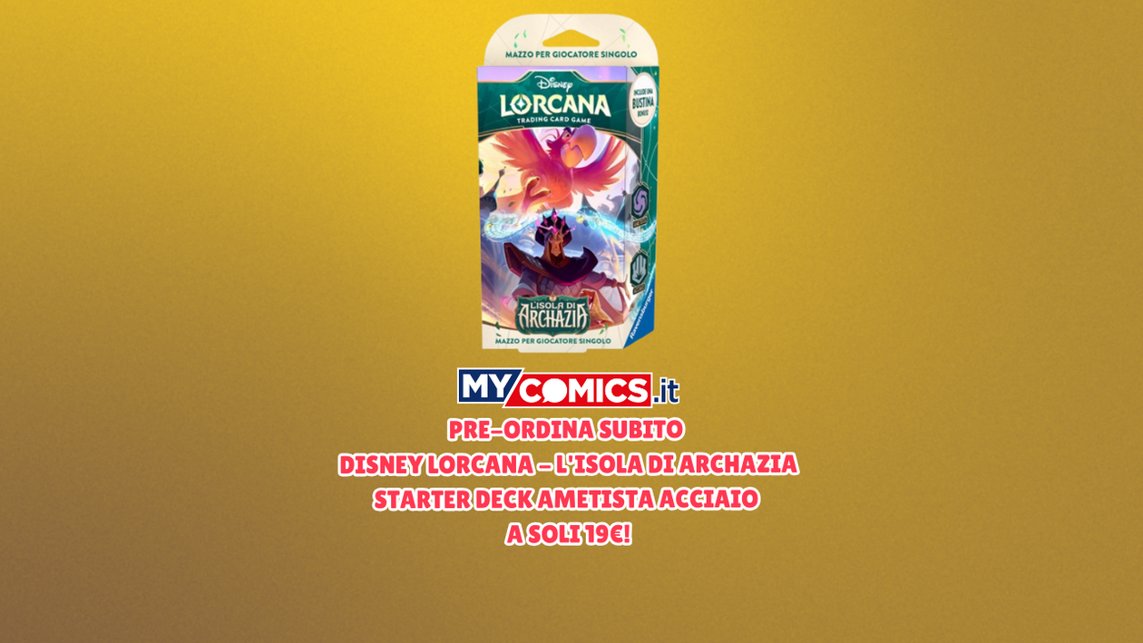 Immagine di Disney Lorcana - L'Isola di Archazia Starter Deck Ametista Acciaio a soli 19€!