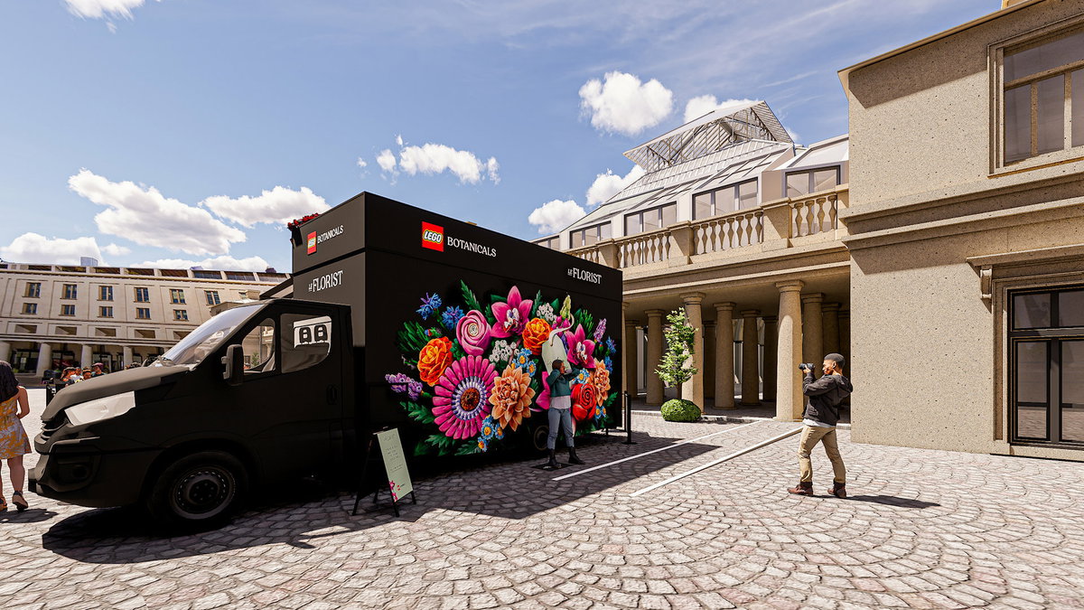 Immagine di Milano: Arriva la 'serra' pop-up di fiori Lego