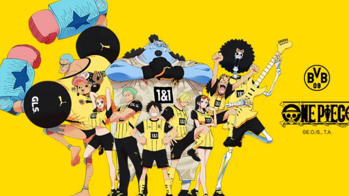 Immagine di One Piece scende in campo con il Borussia Dortmund